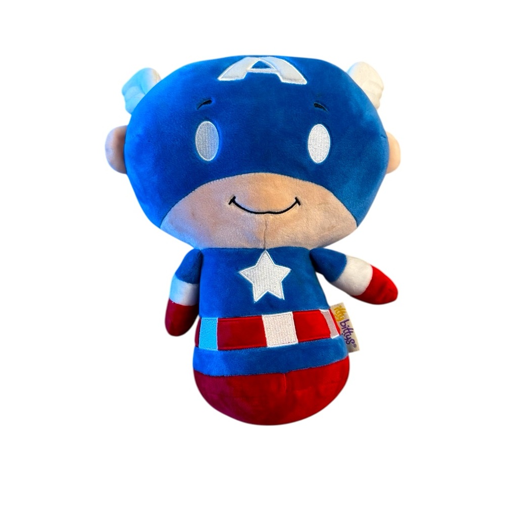 Marvel Captain America Plush Toy Soft Smiling
